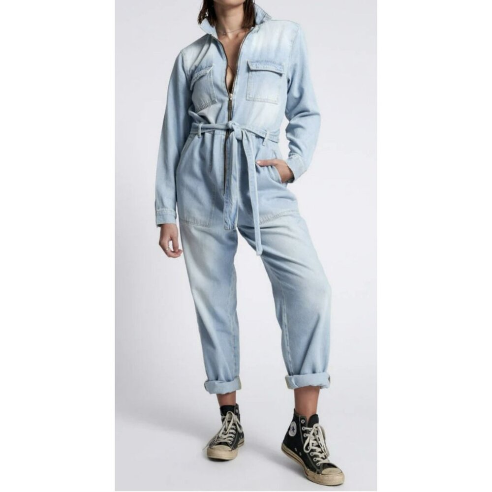 One Teaspoon Angel Claudia Overall Denim Jean Jumpsuit Small Nwt
